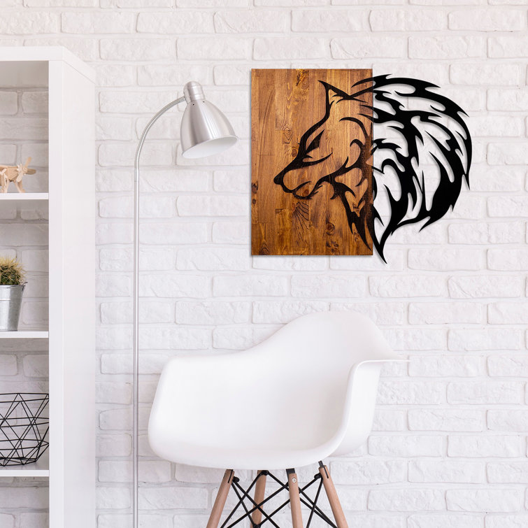 East Urban Home Animals Wall Decor on Solid Wood | Wayfair
